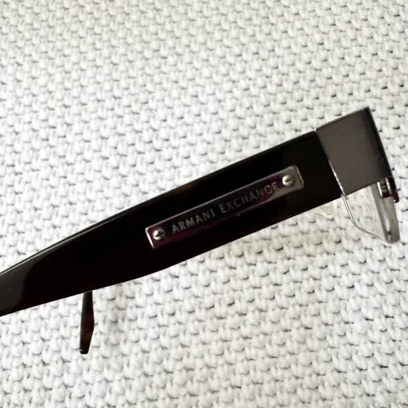 Armani Exchange Brown Tortoise Rectangular Half Rim Reading Glasses AX141 HQE main image 9